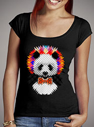 Женская футболка с глубоким вырезом Panda 2