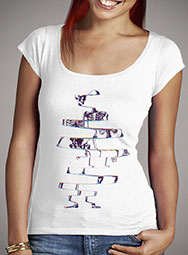 Женская футболка с глубоким вырезом Skeleton