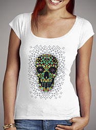 Женская футболка с глубоким вырезом Skull 6