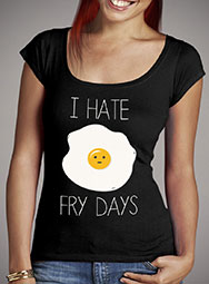 Женская футболка с глубоким вырезом I Hate Fridays