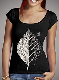 Женская футболка с глубоким вырезом Leaf of Life