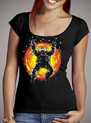 Женская футболка с глубоким вырезом Lost in the Space