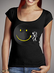 Женская футболка с глубоким вырезом Make a Smile