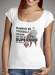 Женская футболка с глубоким вырезом Always Be Superman