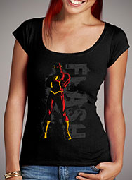 Женская футболка с глубоким вырезом Flash