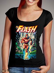 Женская футболка с глубоким вырезом Flash - The Crimson Comet