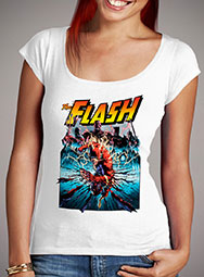 Женская футболка с глубоким вырезом Flash Shreds