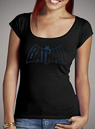 Женская футболка с глубоким вырезом Vintage Batman Logo2