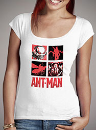 Женская футболка с глубоким вырезом Ant-Man vs Yellowjacket Squared