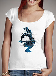 Женская футболка с глубоким вырезом Black Panther Splatter