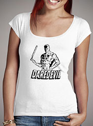 Женская футболка с глубоким вырезом Daredevil Outline