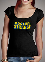 Женская футболка с глубоким вырезом Dr Strange Logo