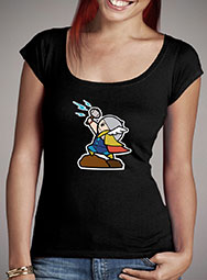 Женская футболка с глубоким вырезом Kawaii Thor