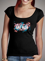 Женская футболка с глубоким вырезом Painted Ant-Man