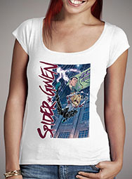 Женская футболка с глубоким вырезом Spider-Gwen