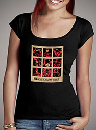 Женская футболка с глубоким вырезом Vintage Daredevil Squares