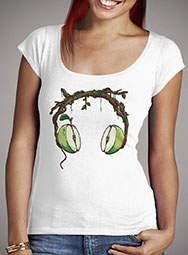 Женская футболка с глубоким вырезом Apple Beats
