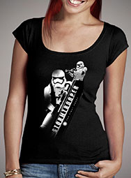 Женская футболка с глубоким вырезом Angular Trooper