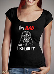 Женская футболка с глубоким вырезом Bad Darth Vader