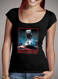 Женская футболка с глубоким вырезом Battlefront AT-AT Sith Edition