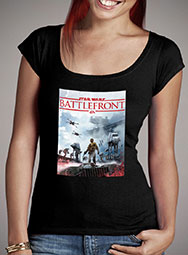 Женская футболка с глубоким вырезом Battlefront Star Destroyer