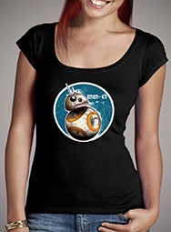 Женская футболка с глубоким вырезом BB-8 On The Move