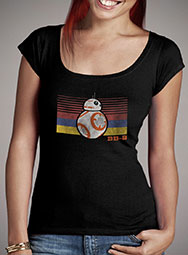 Женская футболка с глубоким вырезом BB-8 Stripes