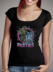 Женская футболка с глубоким вырезом Besties