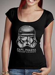 Женская футболка с глубоким вырезом Captain Phasma Helmet