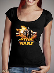 Женская футболка с глубоким вырезом Captain Phasmas War