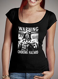 Женская футболка с глубоким вырезом Choking Hazard