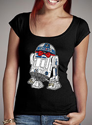 Женская футболка с глубоким вырезом Dapper R2-D2