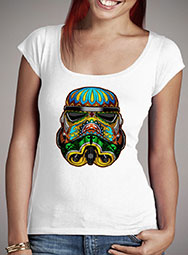 Женская футболка с глубоким вырезом Festive Stormtrooper