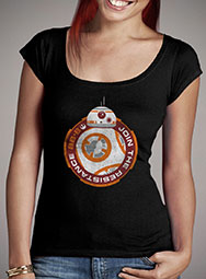 Женская футболка с глубоким вырезом Join BB-8