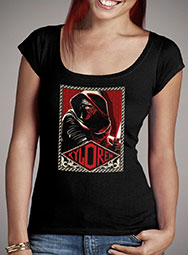 Женская футболка с глубоким вырезом Kylo Ren Dark Ambition