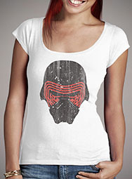 Женская футболка с глубоким вырезом Kylo Rens Mask