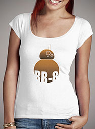 Женская футболка с глубоким вырезом Minimal BB-8