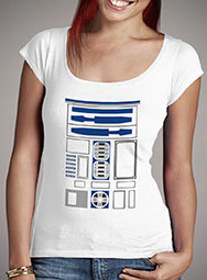 Женская футболка с глубоким вырезом R2-D2 Uniform