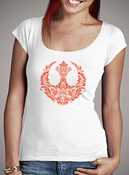 Женская футболка с глубоким вырезом Rebel Flourish
