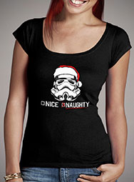 Женская футболка с глубоким вырезом Stormtrooper Naughty List