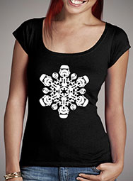 Женская футболка с глубоким вырезом Stormtrooper Snowflake