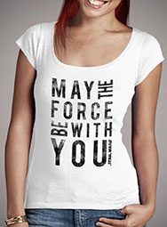 Женская футболка с глубоким вырезом The Force