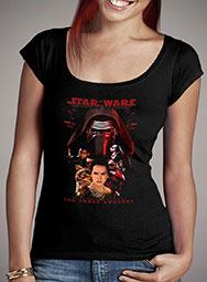 Женская футболка с глубоким вырезом The Force Awakens