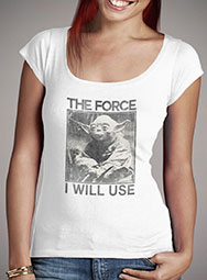 Женская футболка с глубоким вырезом The Force I Will Use