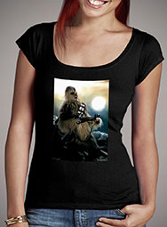 Женская футболка с глубоким вырезом Wookiee Warrior
